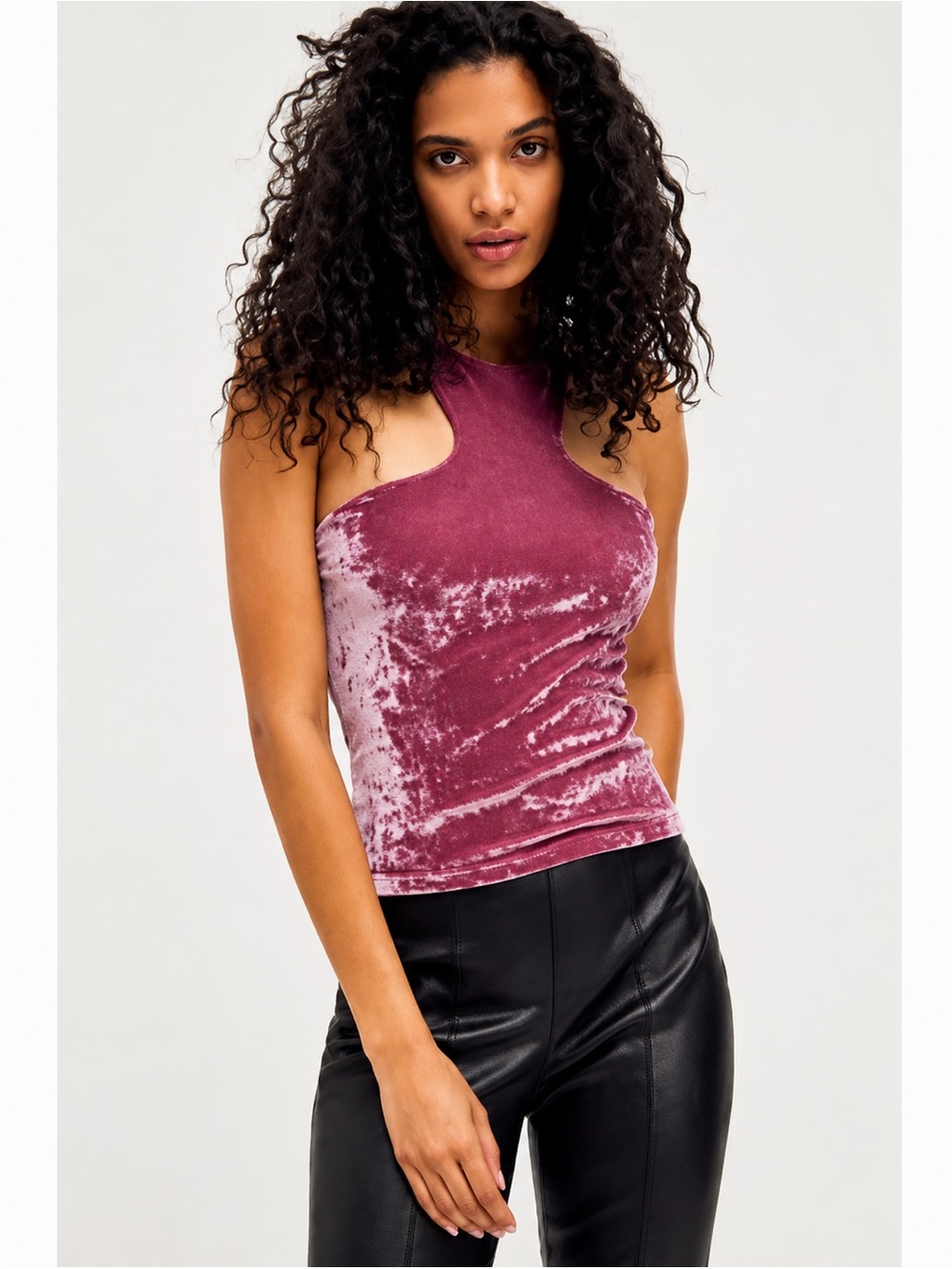 Intimately FP Velvet Halter Tank